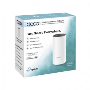TP LINK W/L DECO M4 AC1200 SMART HOME MESH WIFI SYSTEM ROUTER 1 PACK